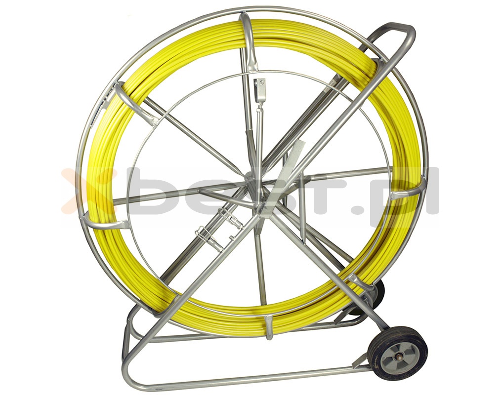 Pilot do wciągania kabli 150m, 11mm (włókno szklane FRP + Stojak)