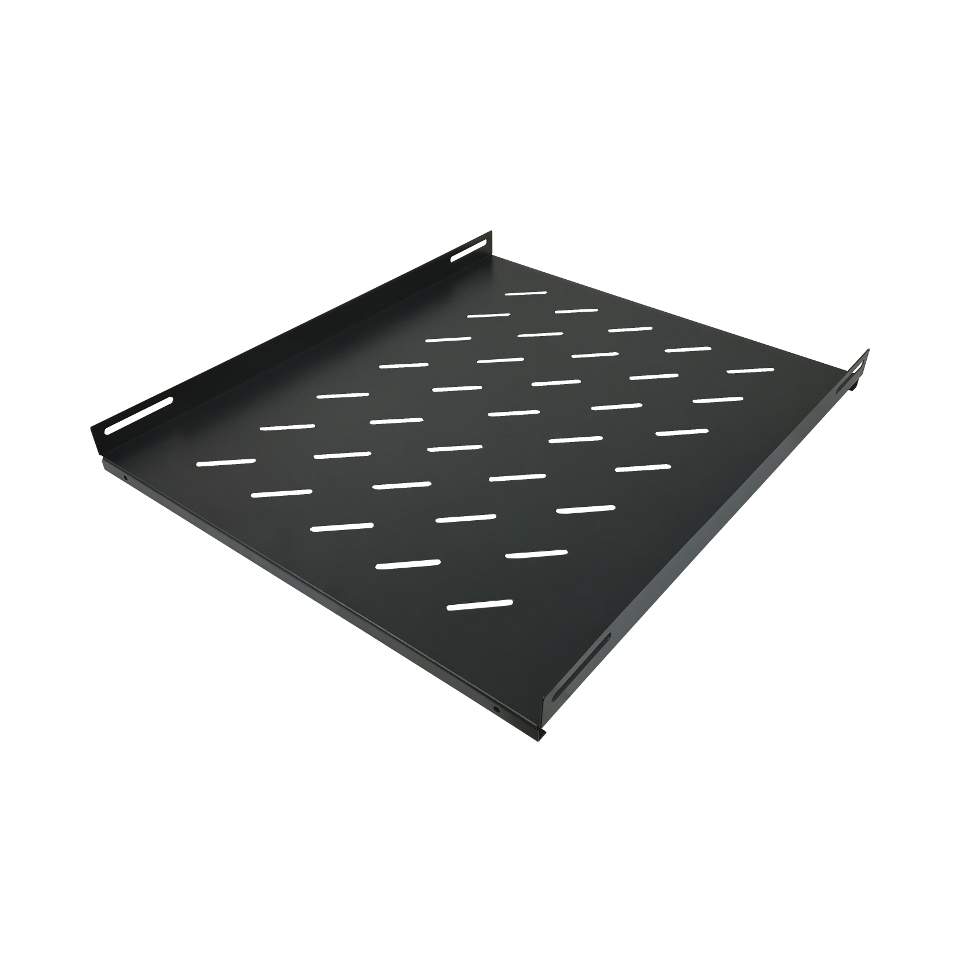 Rack Cabinet Shelf 1U 19" 550 mm, black