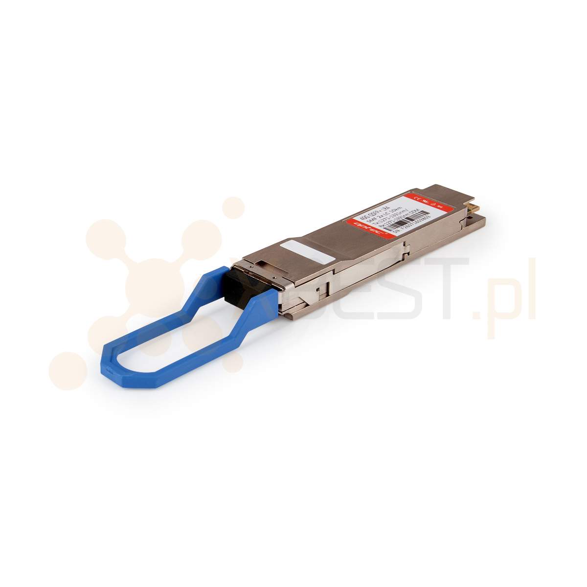 40G QSFP+ OPTEC LR4 SMF 2x LC 10km Tx:1271-1331nm/Rx:1271-1331nm DDM (QSFP-40G-LR4)