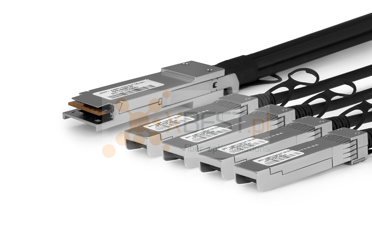 QSFP+ OPTEC, 40G, PCC, 3M Passive Copper Cable to 4xSFP+