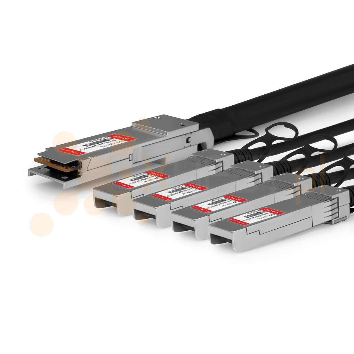 QSFP28 OPTEC, 100G, PCC, 5M Passive Copper Cable to 4x SFP28