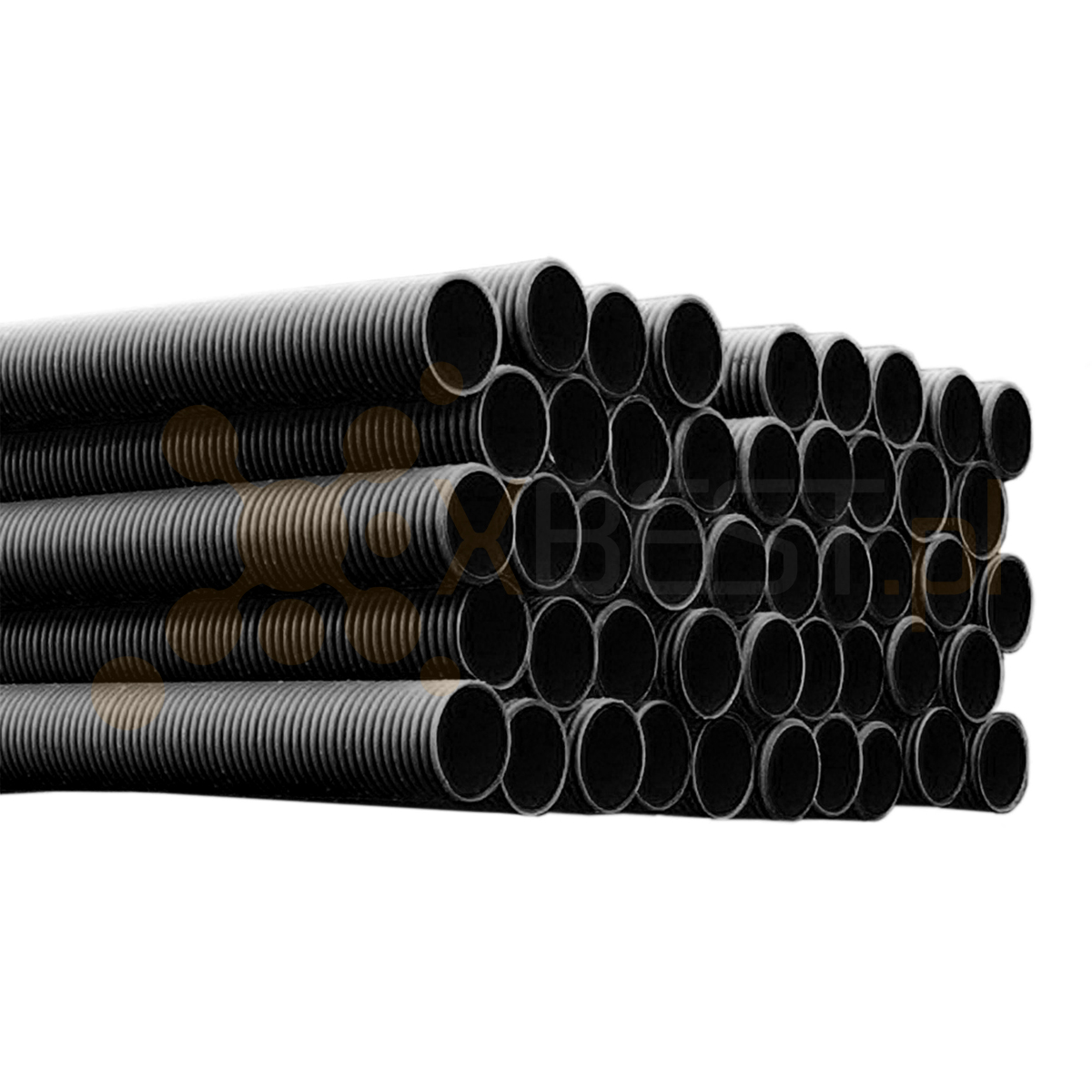 RHDPEk-S 125 pipe corrugated double-layer, black