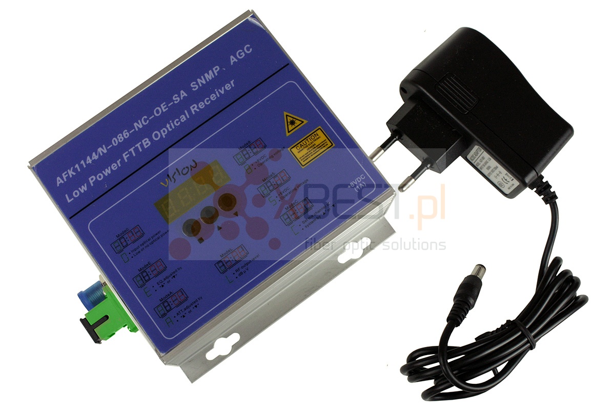 Receiver Vision AFK1144/N 26-62nm SC/APC RF AGC +2/-20dBm SNMP