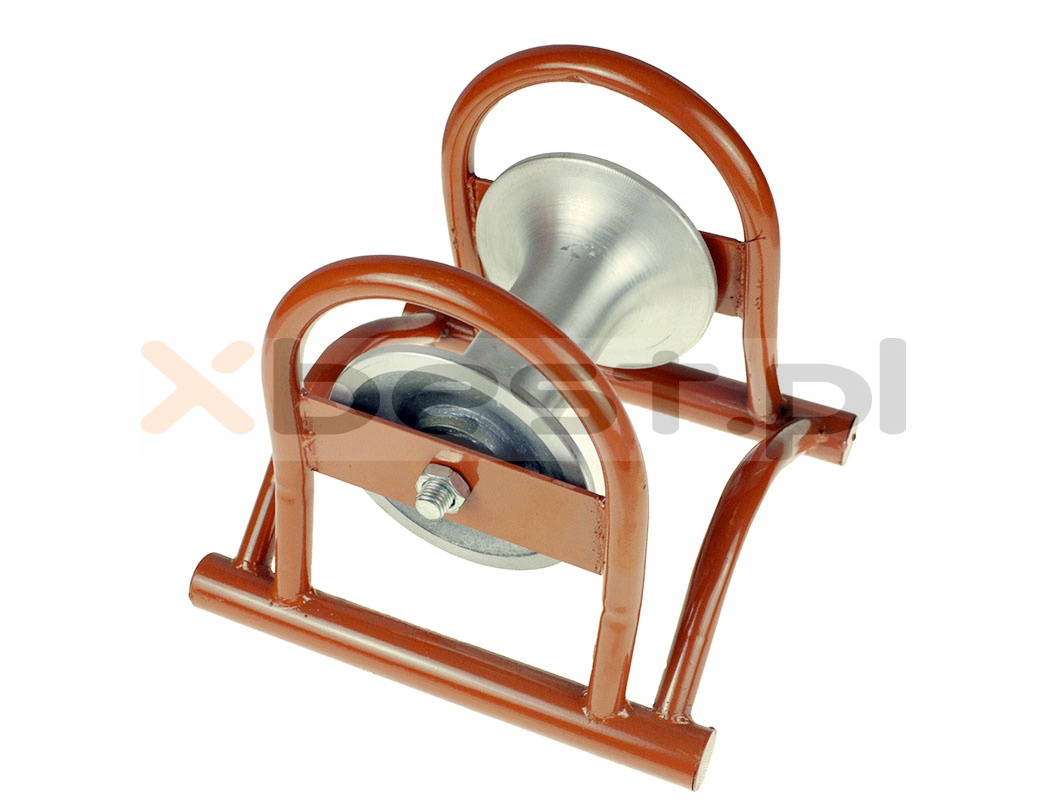 Rolka kablowa prosta, przelotowa, aluminium