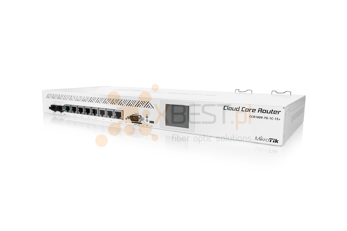 MikroTik CCR1009-7G-1C-1S+ Cloud Core Router 1U, 7xGE, 1xSFP/GE (combo port), 1xSFP+ ports