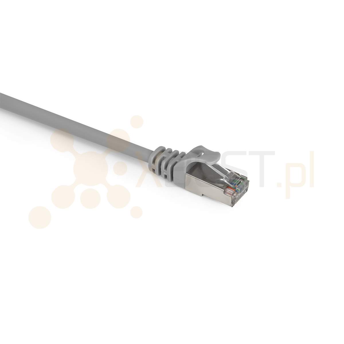 Patchcord S/FTP Cat 6A, LSZH, 0.25m, Gray