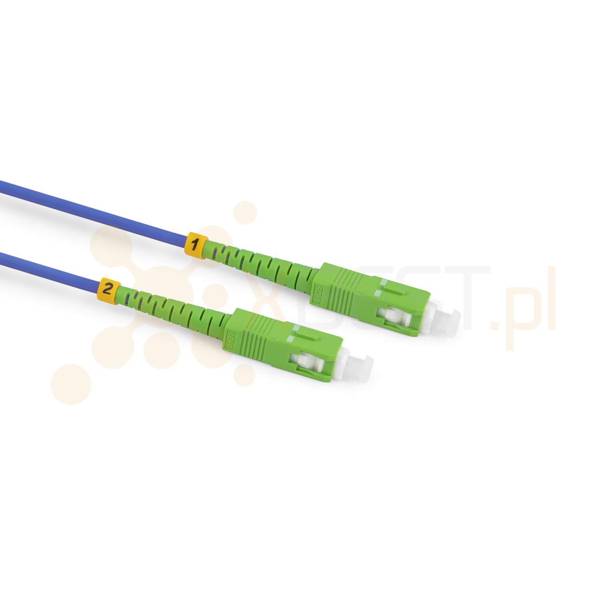 Patchcord ConnLink SILVER SC/APC-SC/APC G.652D SIMPLEX 2M 3.0mm BLUE LSZH