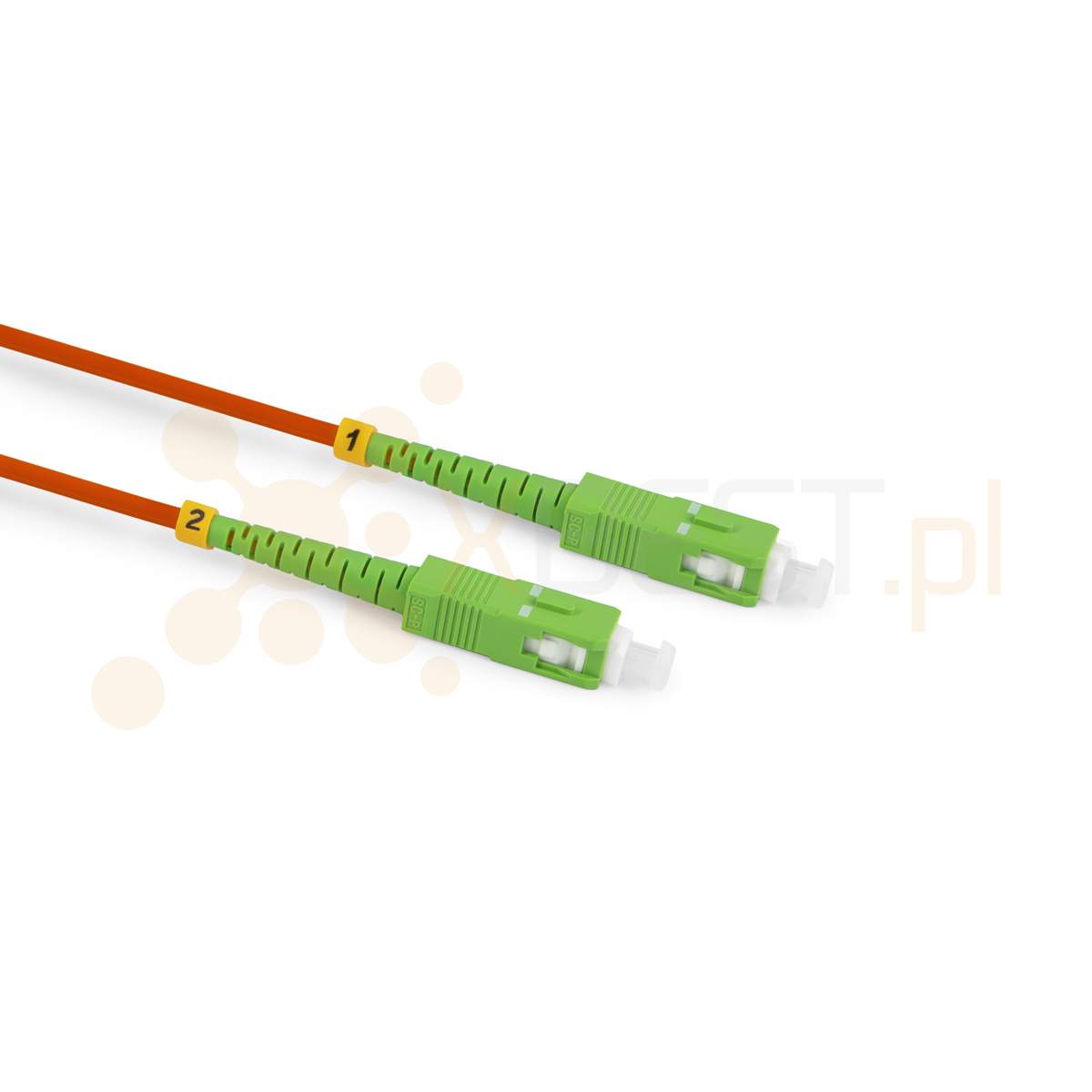 Patchcord ConnLink SILVER SC/APC-SC/APC G.652D SIMPLEX 3M 3.0mm RED LSZH