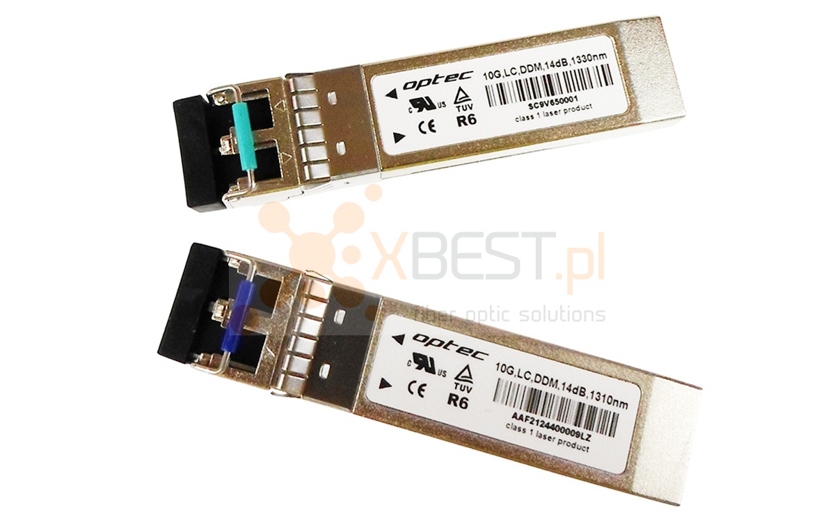 SFP+ CWDM OPTEC, 10G, SM LC, 16dB EML/PIN, TX1470, DDM