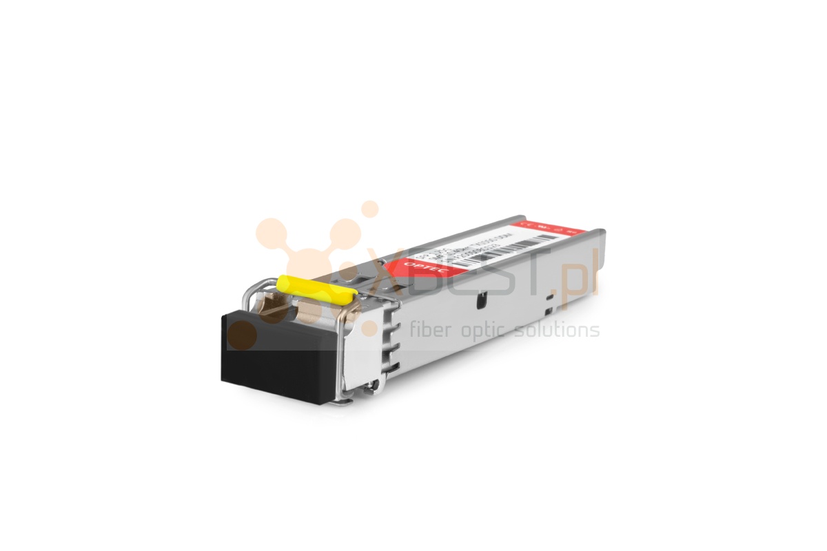 SFP WDM OPTEC, 1.25G, SM LC, 16dB (20km), TX1550/RX1310, DDM (GLC-BX-D)