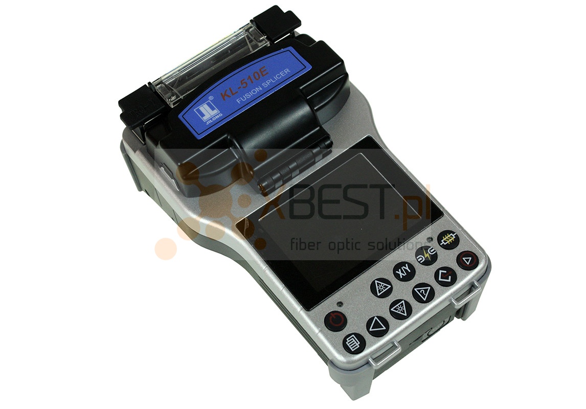 Spawarka światłowodowa JILONG KL-510E + obcinarka KL-21C, stripper, zapasowa para elektrod, akcesoria