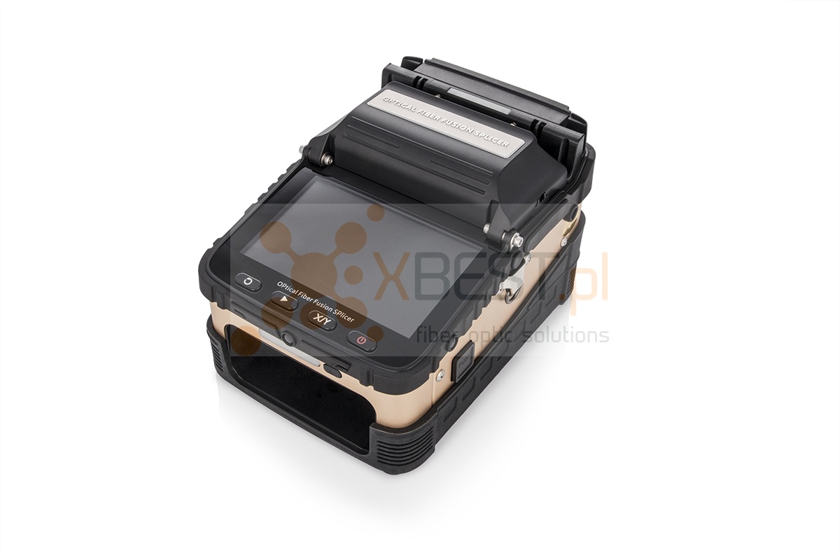 Spawarka światłowodowa Signal Fire AI-8C + obcinarka S09 z pojemnikiem, stripper, ściągacz izolacji, zapasowa para elektrod, akcesoria