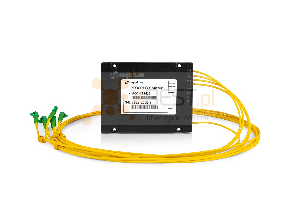 Splitter PLC LC/APC SM G.657A1 2.0mm 1M ABS 1x4