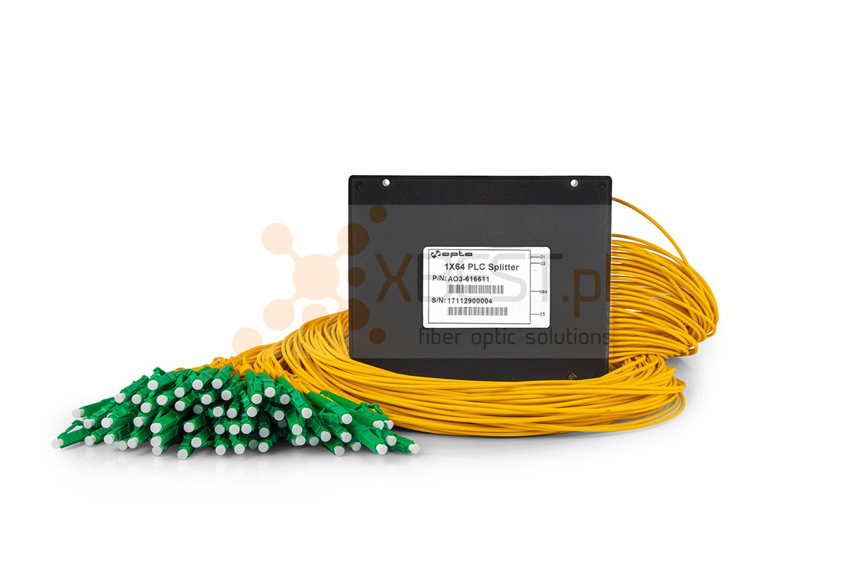 Splitter PLC LC/APC SM G.657A1 2.0mm 1M ABS 1x64