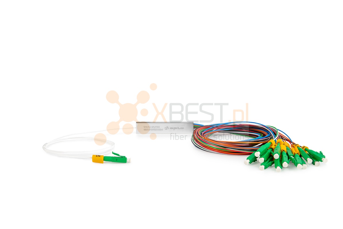 Splitter PLC LC/APC SM G.657A1 0.9mm 1M STEEL 1x16
