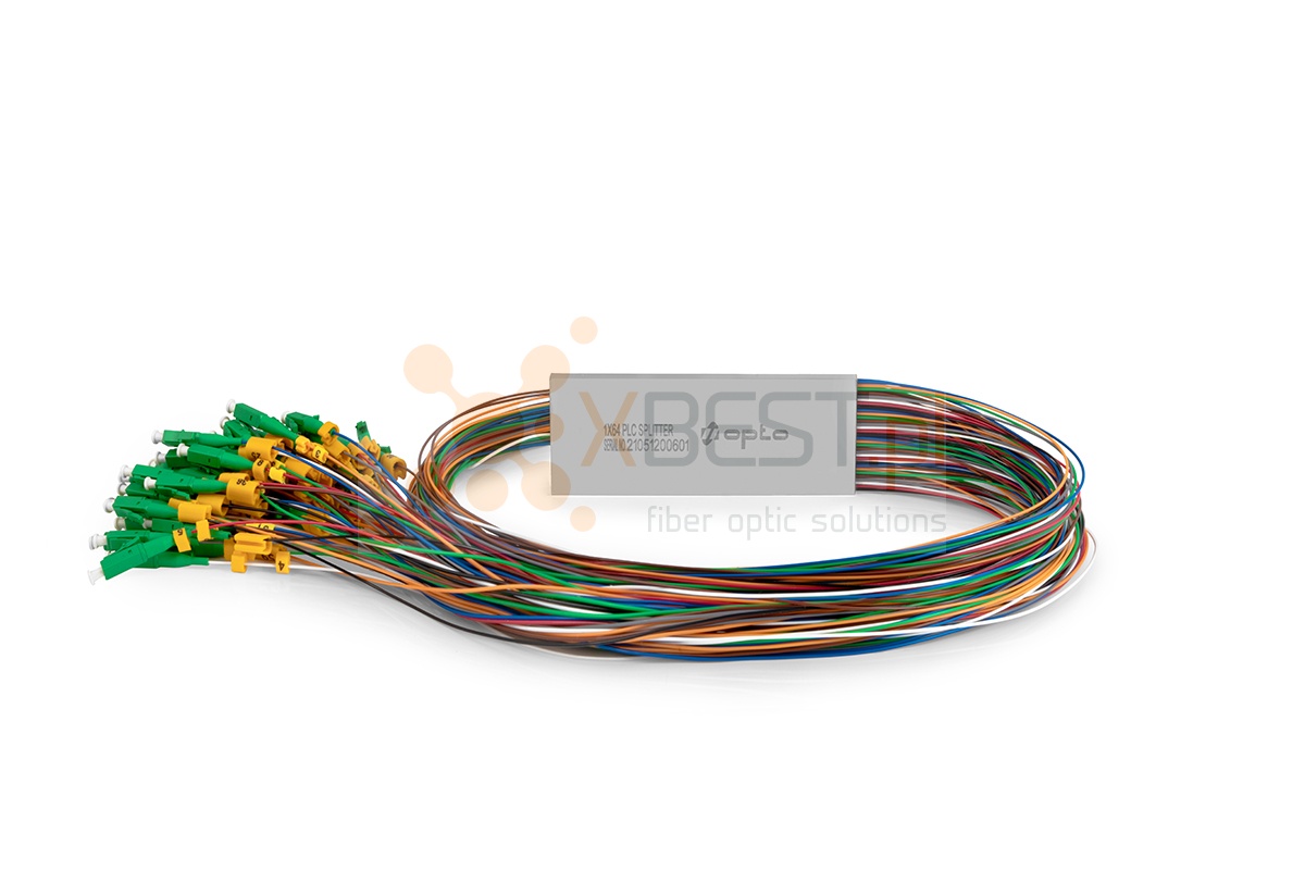 Splitter PLC LC/APC SM G.657A1 0.9mm 1M STEEL 1x64