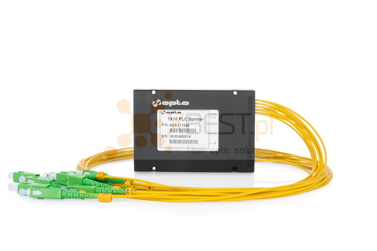 Splitter PLC SC/APC SM G.657A1 2.0mm 1M ABS 1x10