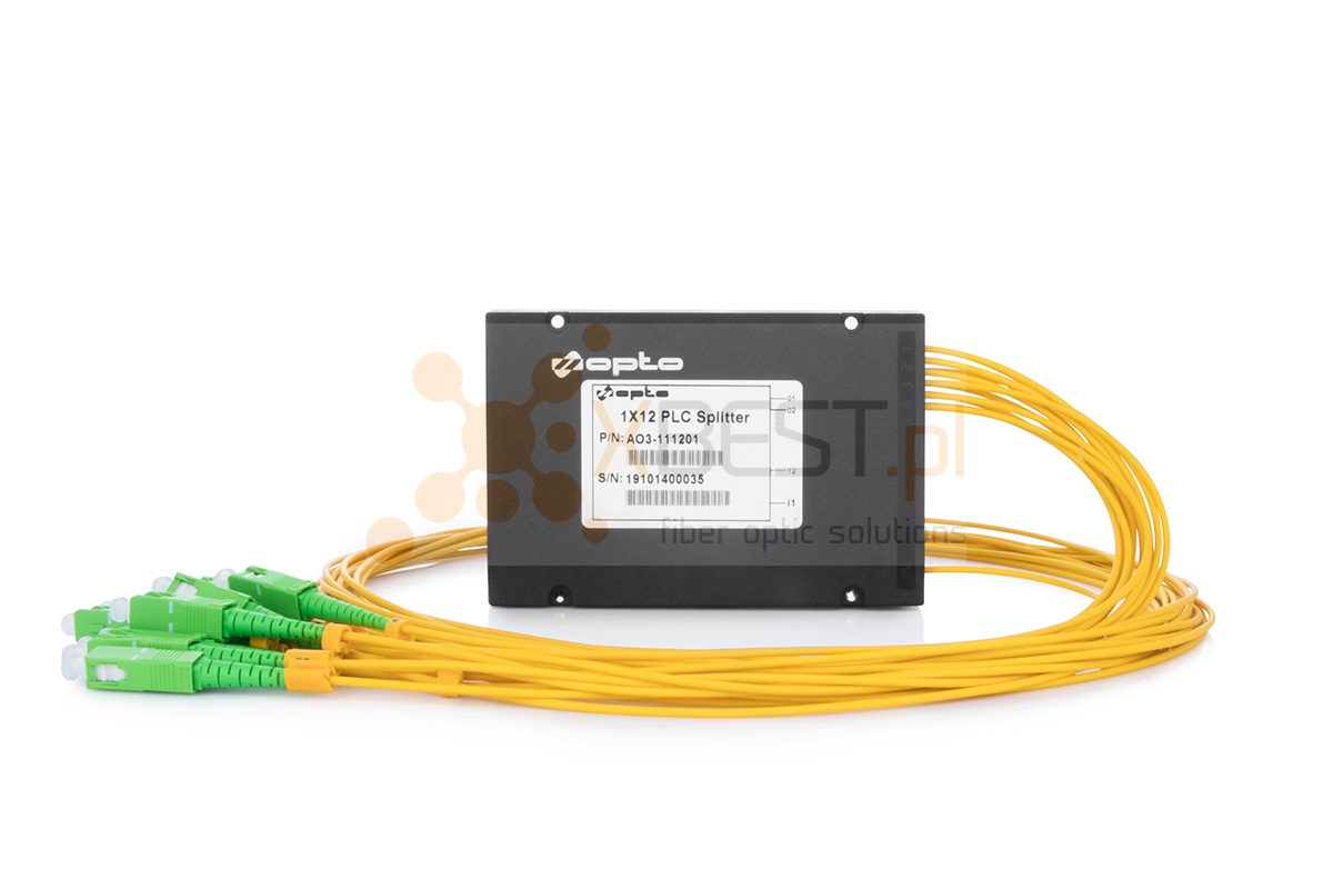 Splitter PLC SC/APC SM G.657A1 2.0mm 1M ABS 1x12