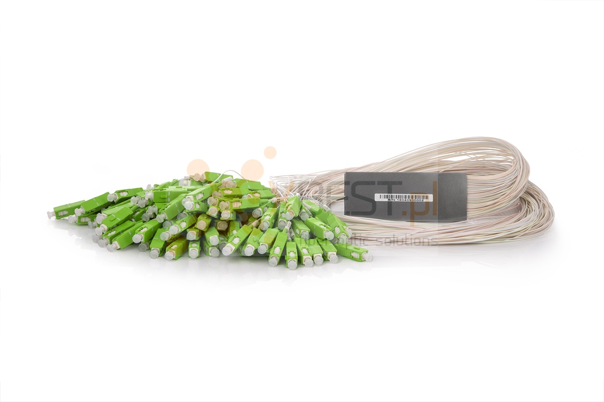 Splitter PLC SC/APC SM G.657A1 0.9mm 1M STEEL 1x128