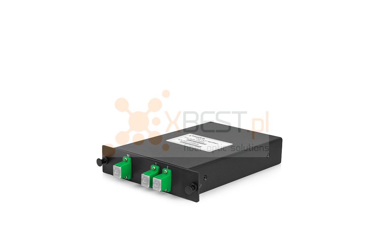 Splitter PLC SC/APC SM G.657A1 LGX BOX 1x2 29x129mm