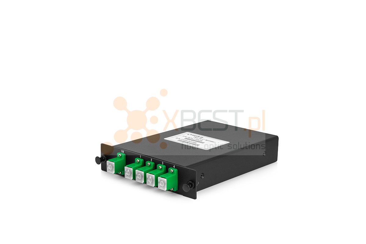 Splitter PLC SC/APC SM G.657A1 LGX BOX 1x4 29x129mm