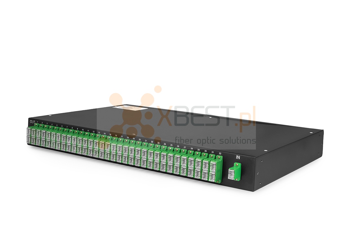Splitter PLC SC/APC SM G.657A1 2.0mm 1U 1x64 (435x250x44mm)