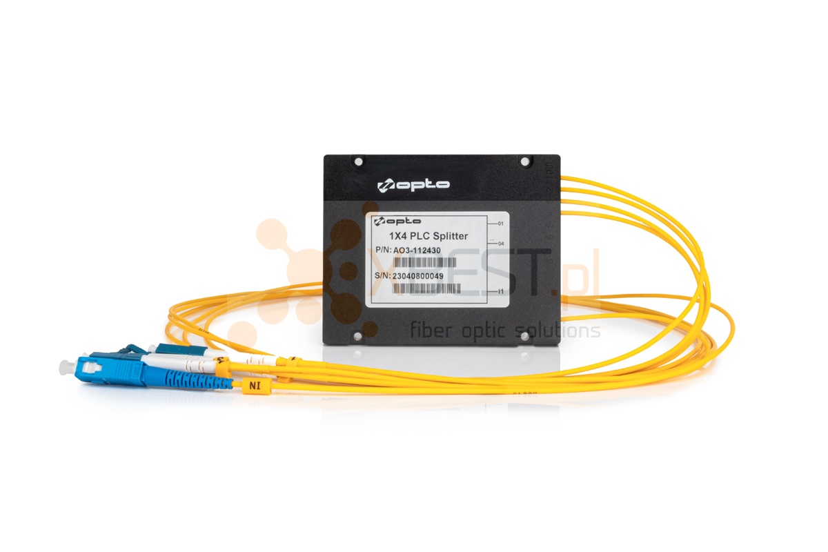 Splitter PLC SC/UPC-IN LC/UPC-OUT SM G.657A1 2mm 1M ABS 1x4