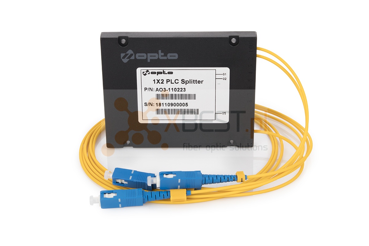 Splitter PLC SC/UPC SM G.657A1 2.0mm 1M ABS 1x2
