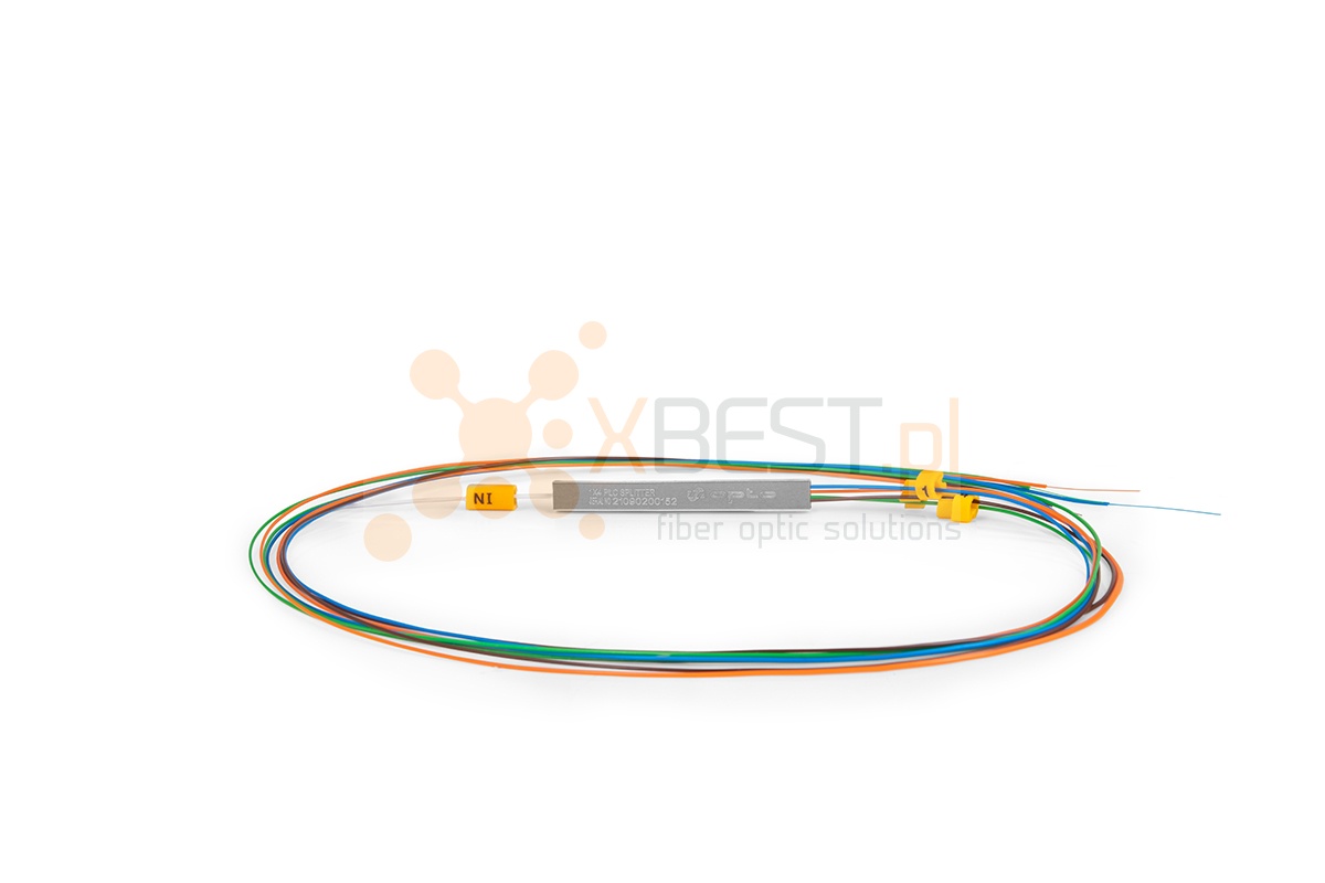 Splitter PLC SM G.657A1 0.9mm 1M STEEL 1x4