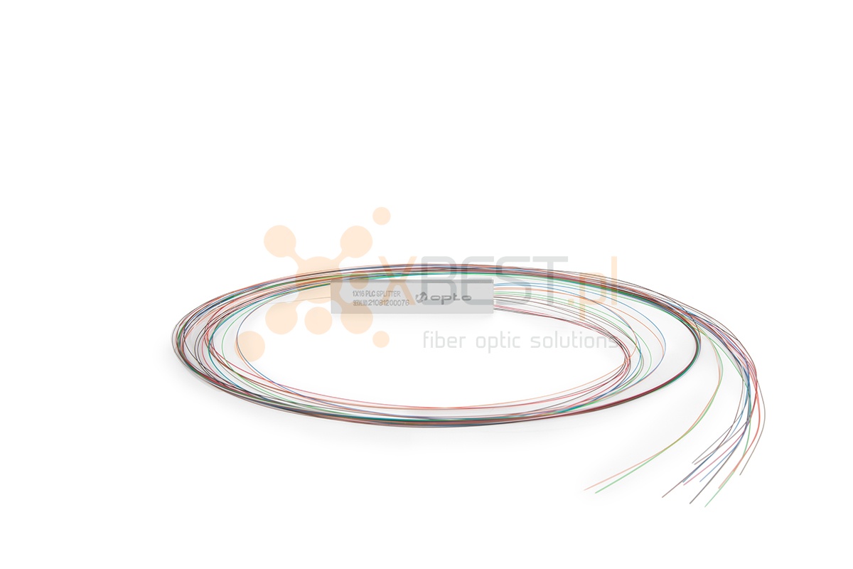 Splitter PLC SM G.657A1 250µm 1M STEEL 1x16