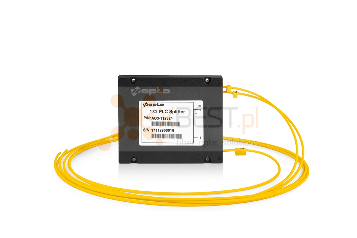 Splitter PLC SM G.657A1 2.0mm 1M ABS 1x2