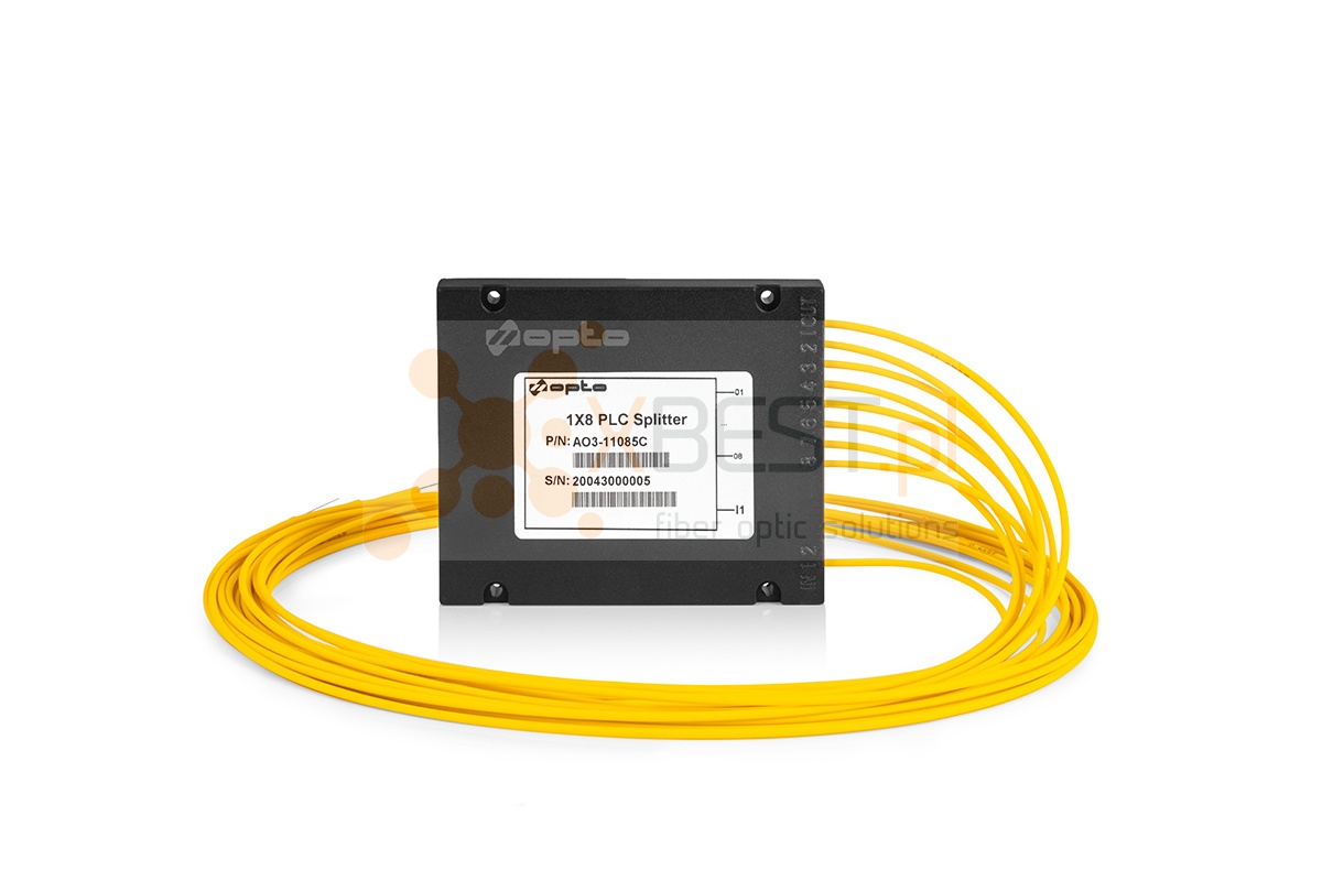 Splitter PLC SM G.657A1 2.0mm 1M ABS 1x8