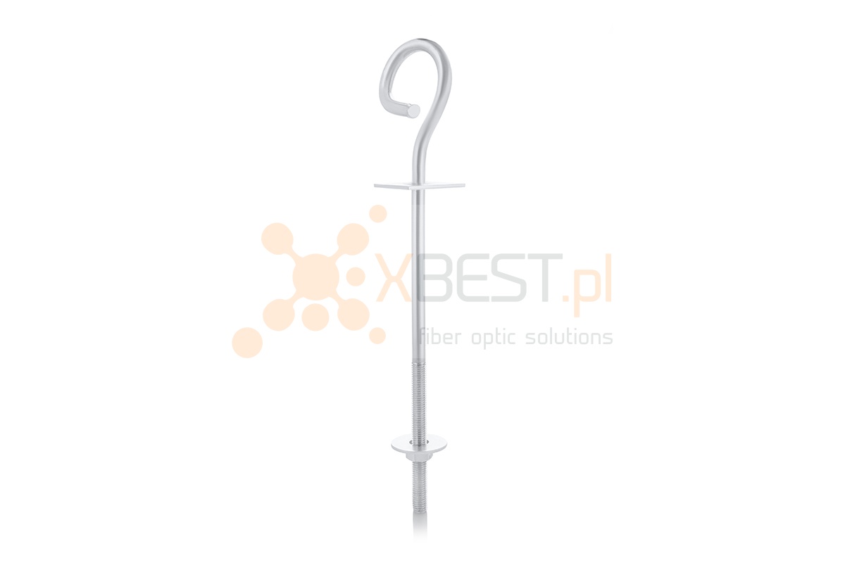 Śruba hakowa M12x250 [mm] do wieszania uchwytów