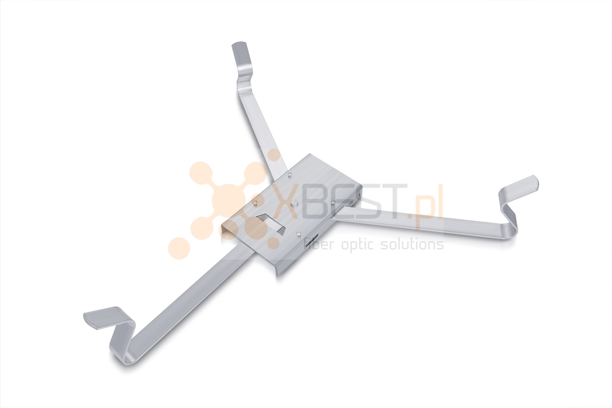 Stelaż zapasu kabla FTTH trójramienny 510x440x110 [mm] z uchwytem do MDU B08