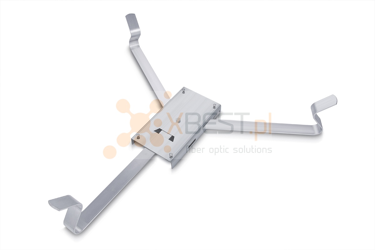 Stelaż zapasu kabla FTTH trójramienny 510x440x110 [mm] z uchwytem do MDU/ODU