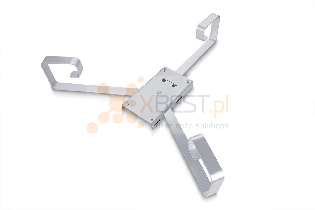 Stelaż zapasu kabla trójramienny 530x460x100 [mm] z uchwytem do MDU/ODU