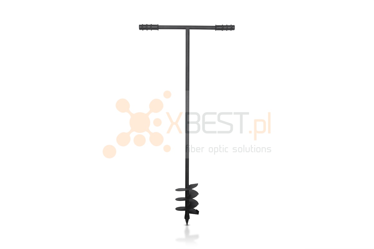 Świder ręczny o średnicy 140mm do gleby, długość 116cm