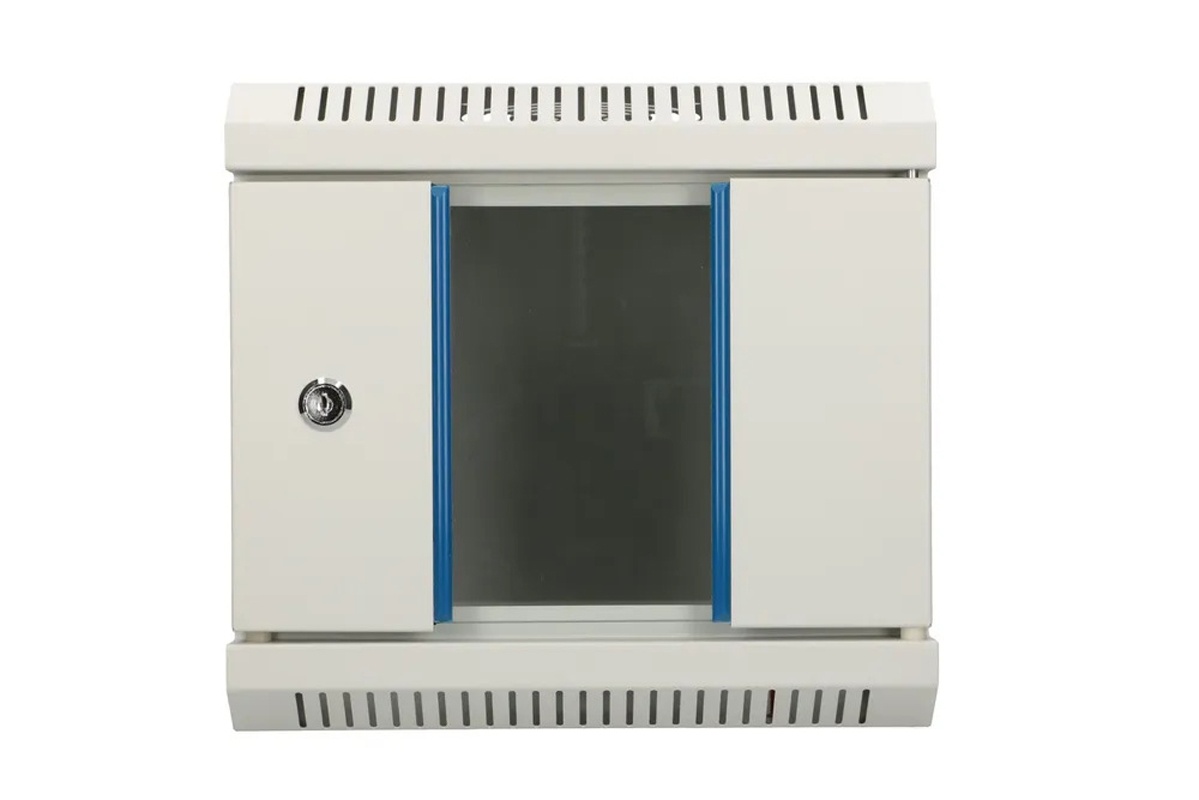 Wall mount RACK cabinet TRACOM 10W-04-0303-GL-GR-1S