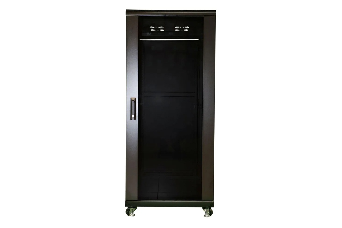 Floor standing RACK cabinet TRACOM 19S-27-0608-GL-BL