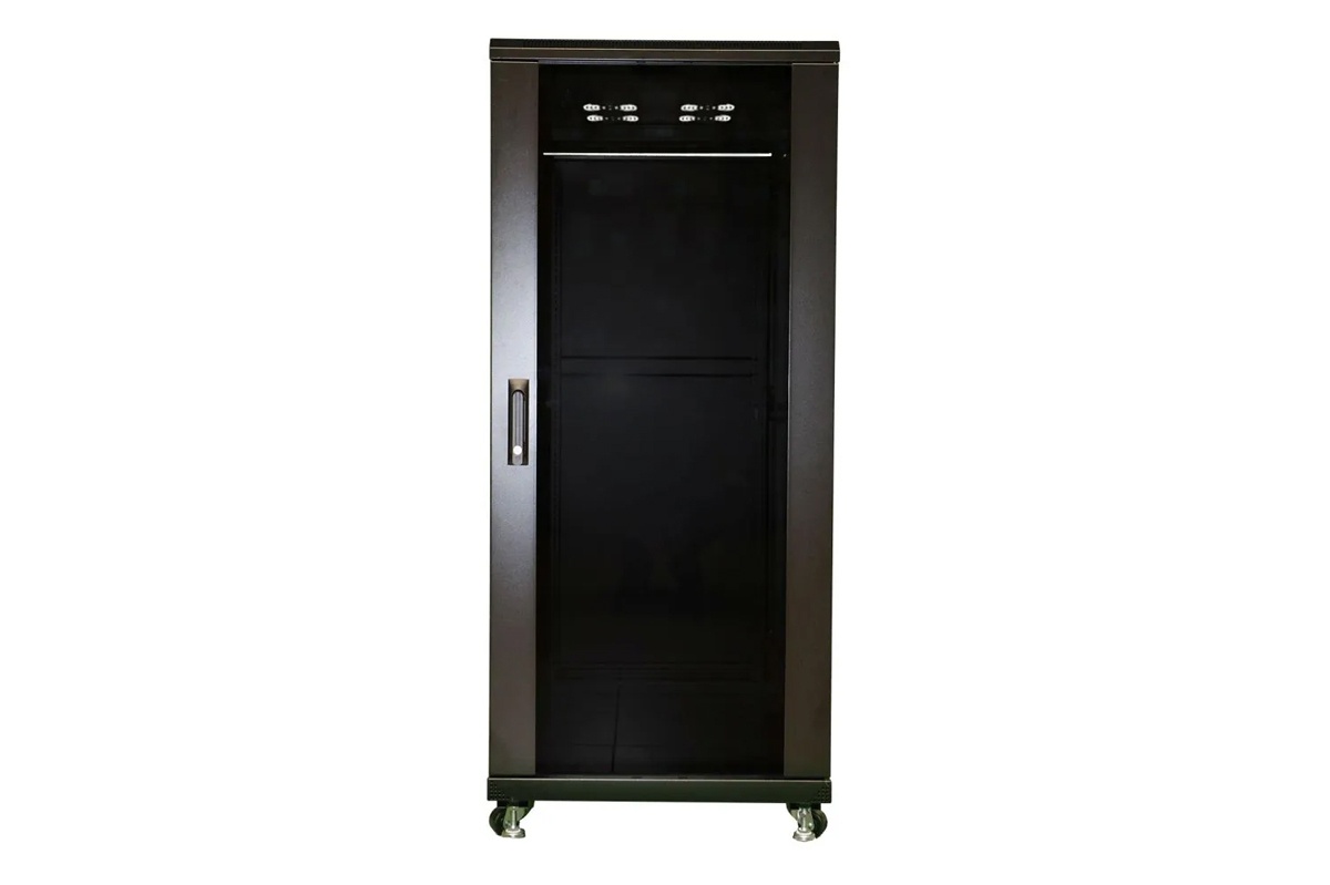 Floor standing RACK cabinet TRACOM 19S-32-0608-GL-BL