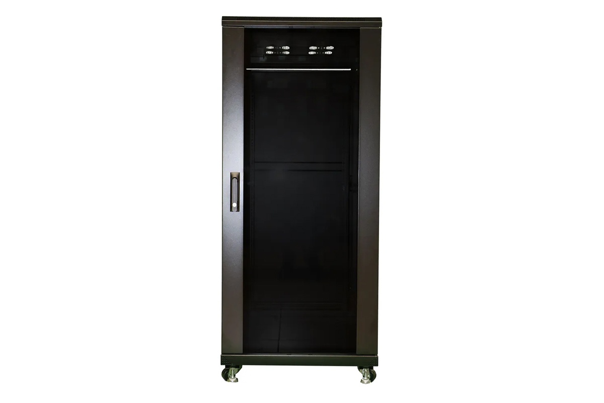 Floor standing RACK cabinet TRACOM 19S-37-0606-GL-BL