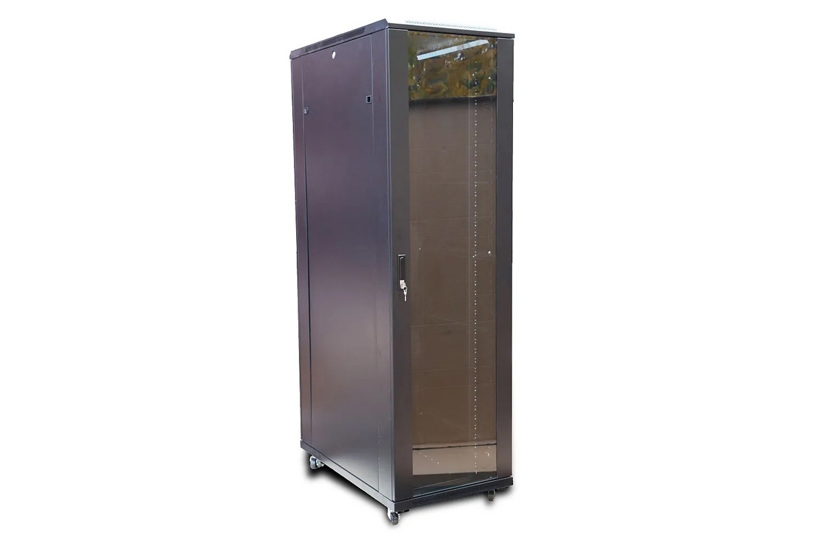 Floor standing RACK cabinet TRACOM 19S-42-0608-GL-BL