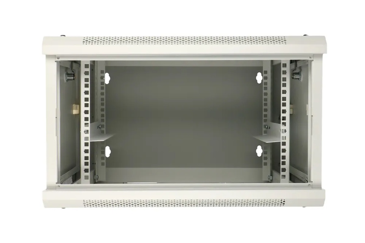 Wall mount RACK cabinet TRACOM 19W-06-0606-GL-GR-2S