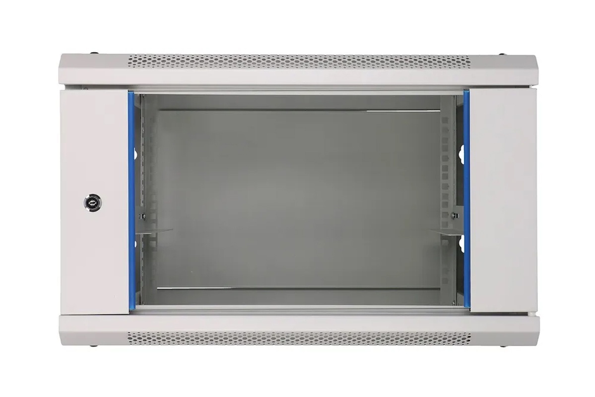 Wall mount RACK cabinet TRACOM 19W-06-0606-GL-GR-1S