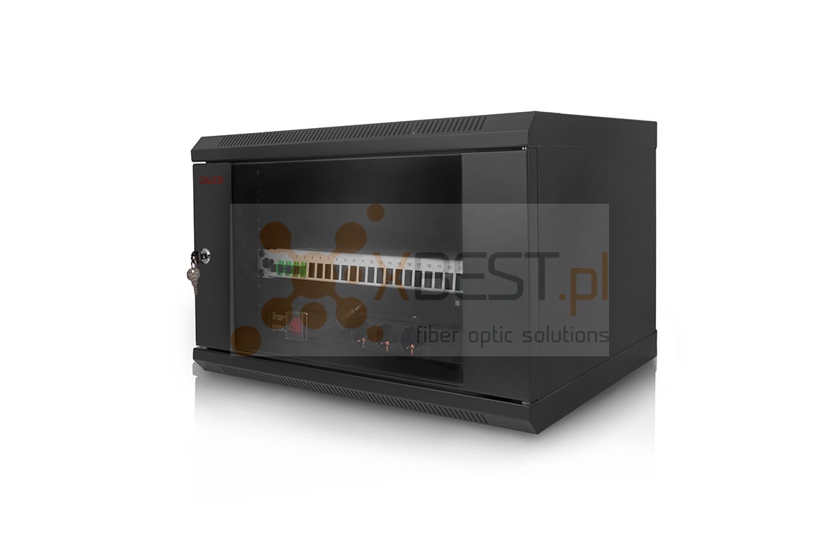 Hanging RACK cabinet, 6U 19" OSE-POPC equipped