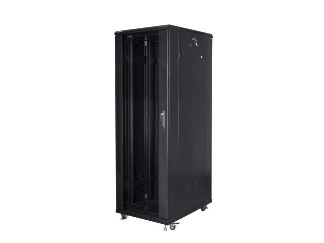 RACK cabinet with glass 47U 19" 800x800, black