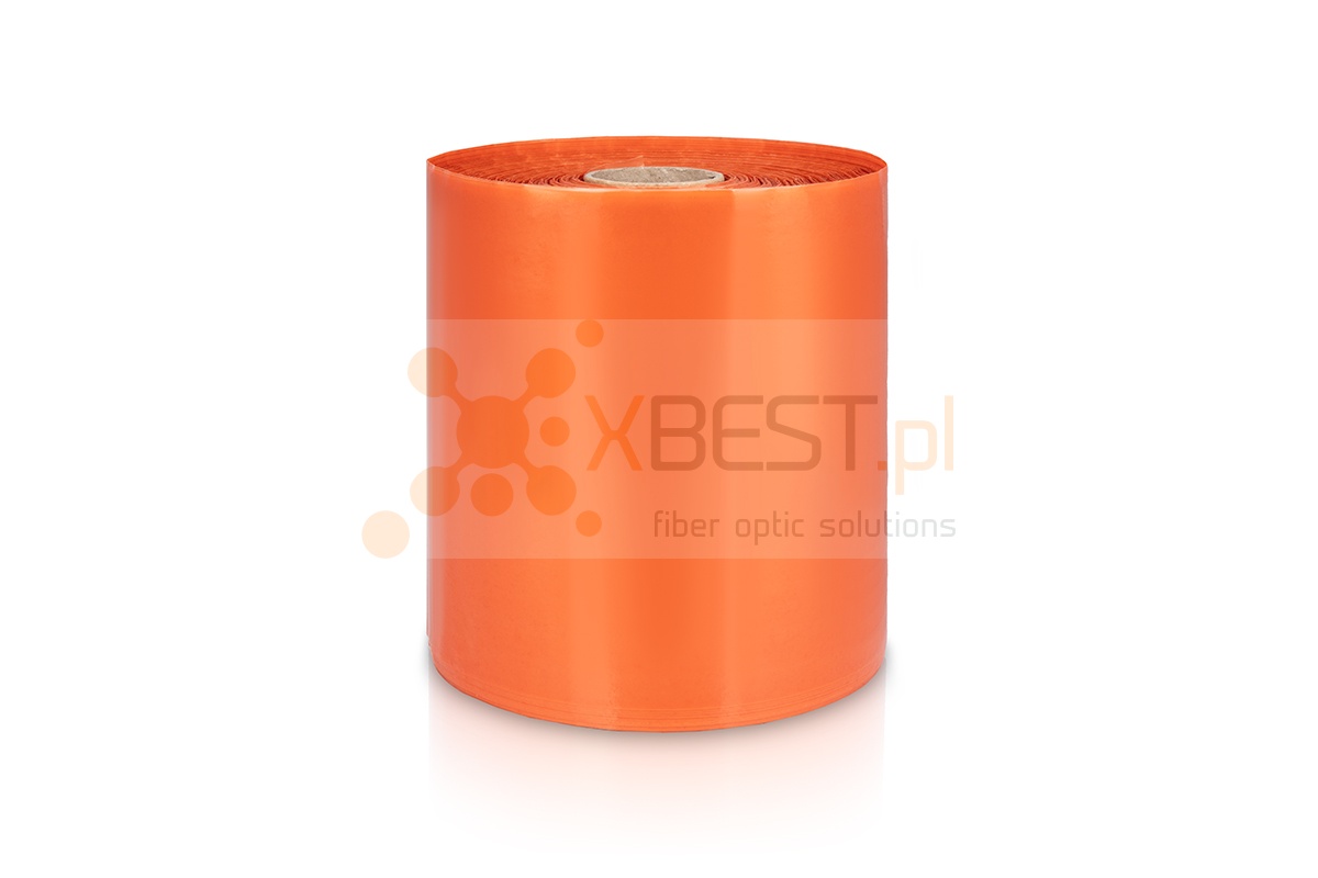Taśma ostrzegawcza gładka pomarańczowa sz.20cm dł.250m (bez nadruku)