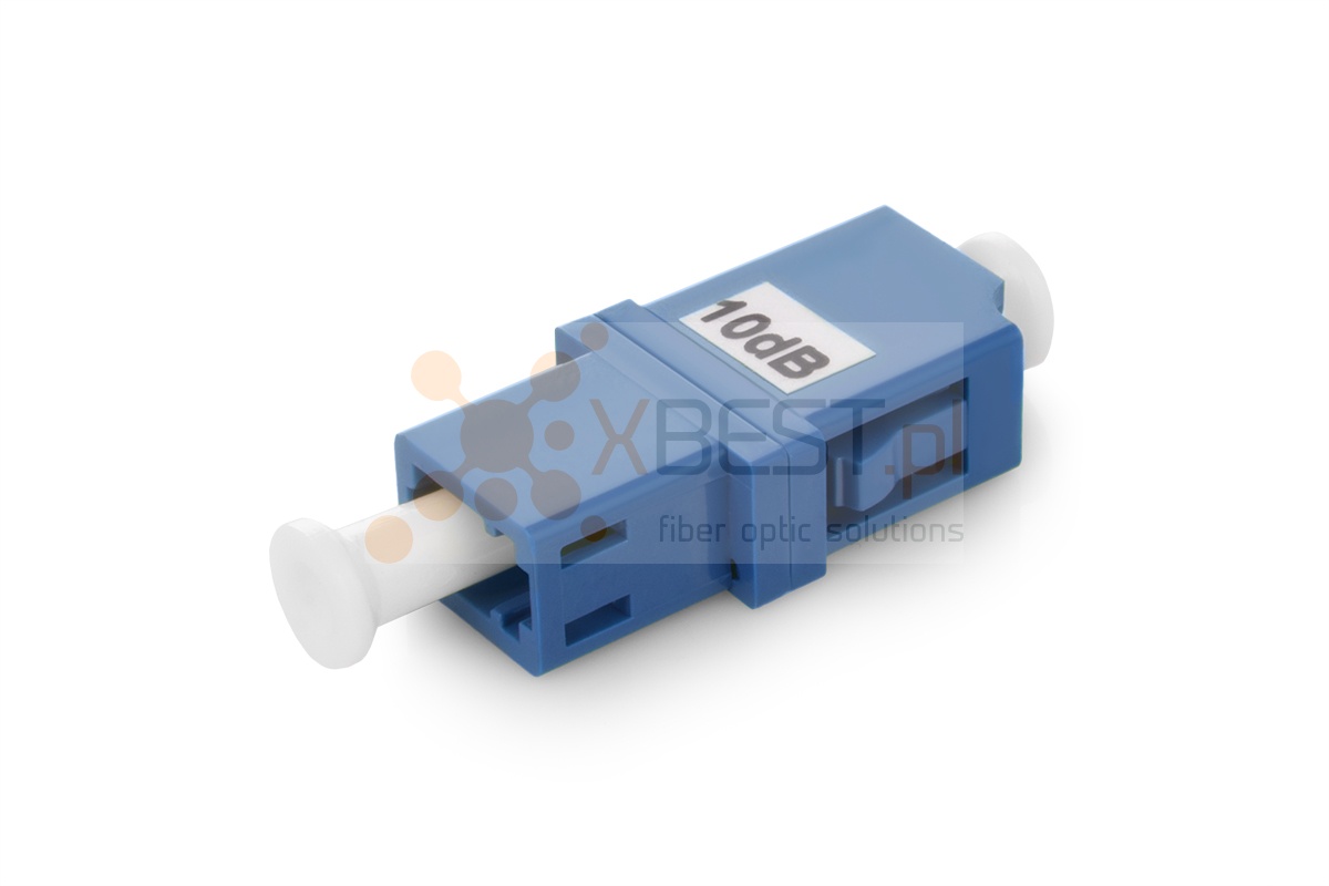 Fibre optic attenuator LC/UPC(F) - LC/UPC(F) 10dB adapter type, 1240-1625nm
