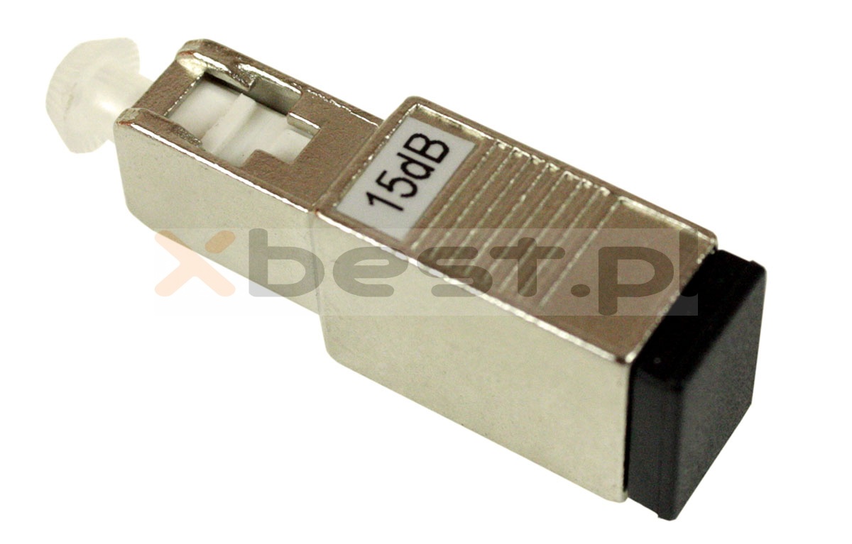 Fibre optic attenuator SC/UPC(F) - SC/UPC(M) 15dB adapter type, 1240-1625nm