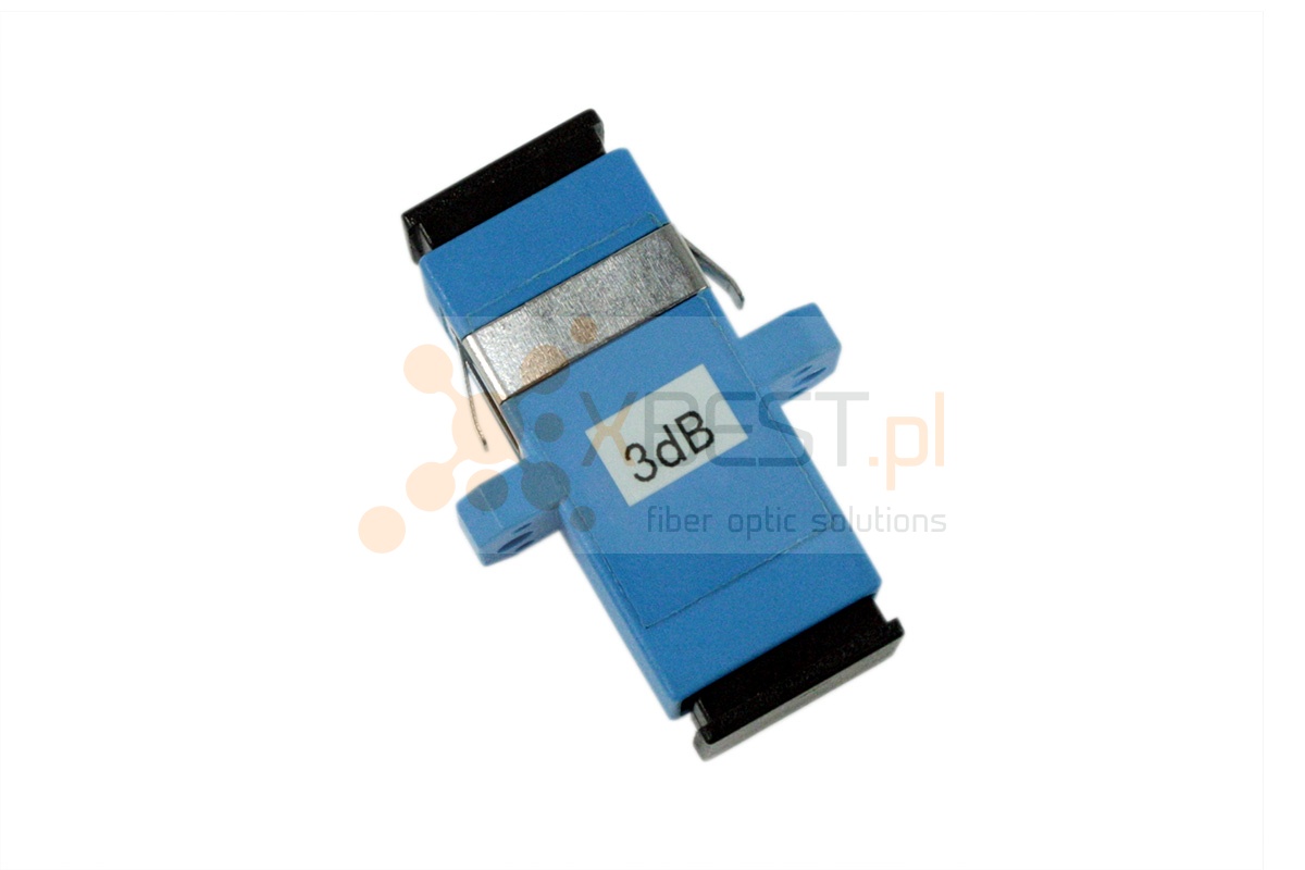Fibre optic attenuator SC/UPC(F) - SC/UPC(M) 3dB adapter type, 1240-1625nm